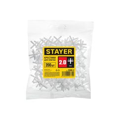 Крестики для кафеля Stayer 3380-2, 2 мм, 200 шт.
