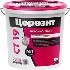 Бетоноконтакт (грунтовка) Церезит CT19 адгезионный (зима), 5 кг