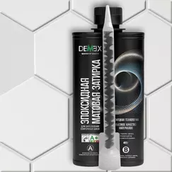 Затирка DEMEX эпоксидная двухкомпонентная, DME-307 гейнсборо, матовая, 400 мл, Цвет производителя: гейнсборо