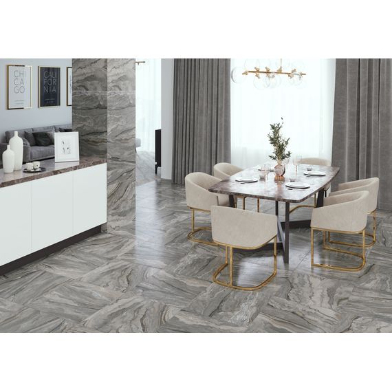 Керамогранит Alma Ceramica Аркадия GFA57ARC40L коричневый 57×57 см, изображение 4