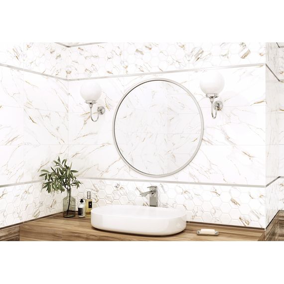 Плитка керамическая Alma Ceramica Дублин TWU09DBL004 белая 24,9×50 см, изображение 5