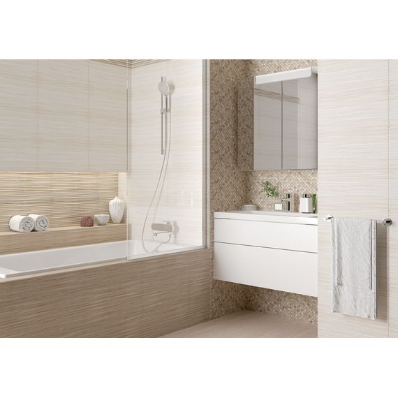Декор Alma Ceramica Лоренс TWU09LRS74R коричневый 24,3×49,4 см, изображение 2