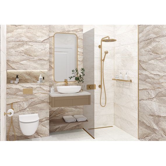 Плитка керамическая Delacora Небраска Серо-Коричневый WT15NBR18R коричневая 24,6×74 см, изображение 4