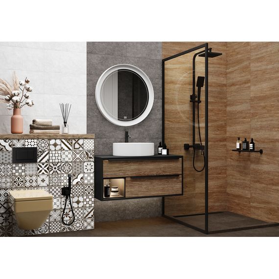 Плитка керамическая Alma Ceramica Бохо TWU2550BOH40 коричневая 24,9×50 см, изображение 2