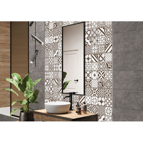 Плитка керамическая Alma Ceramica Бохо TWU2550BOH40 коричневая 24,9×50 см, изображение 4