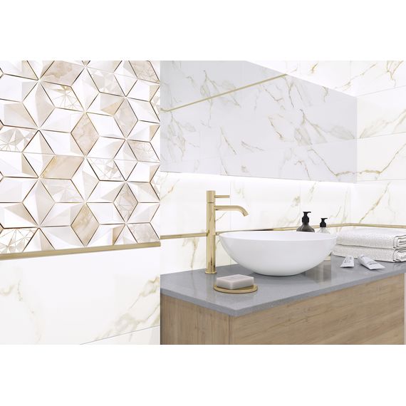 Плитка керамическая Alma Ceramica Невада TWU09NVD404 бежевая 24,9×50 см, изображение 4