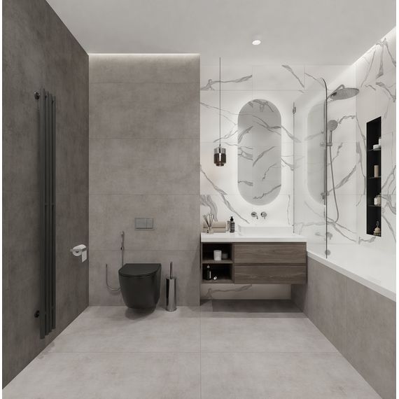 Декор Global Tile Анима 10300000240 белый 25×60 см, изображение 4