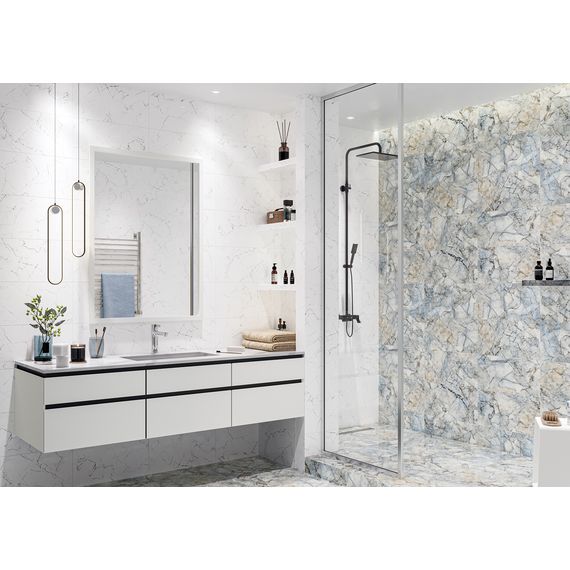 Плитка керамическая Global Tile Соло GT95VG белая 25×50 см, изображение 3