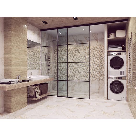 Бордюр Kerlife Arabescato Cenefa Oro серебристый 2×63 см, изображение 4