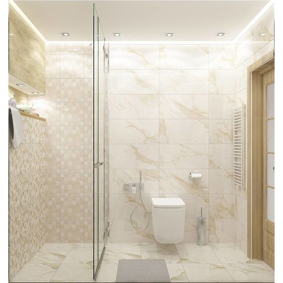 Бордюр Kerlife Arabescato Cenefa Oro серебристый 2×63 см, изображение 5