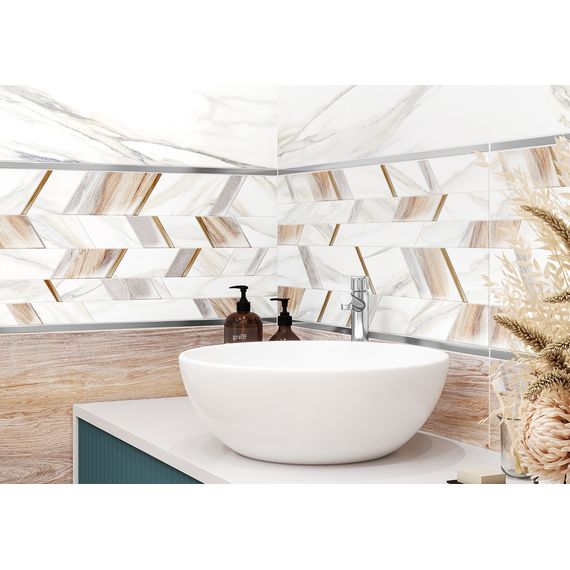 Керамогранит New Trend Волкано Светлый GP40VOC15L белый 60×60 см, изображение 3