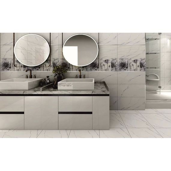 Плитка керамическая Primavera Галатея TP453628DA белая 45×45 см, изображение 3