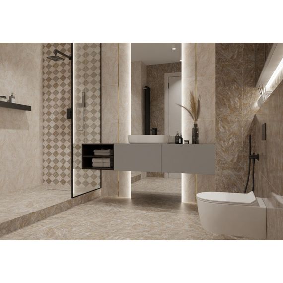 Плитка керамическая Primavera Осирис TP453622D коричневая 45×45 см, изображение 2