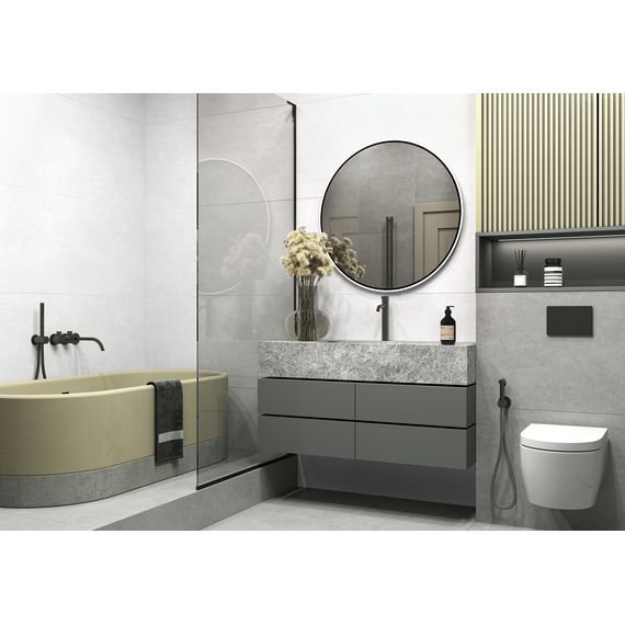 Керамогранит Alma Ceramica Бетон Про GFU60120BTP00R белый 60×120 см, изображение 3