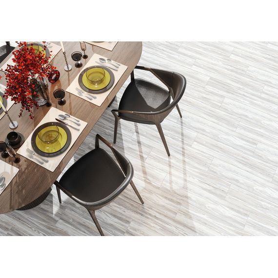 Керамогранит Alma Ceramica Альпина GFA92ALP07R серый 20×90 см, изображение 2