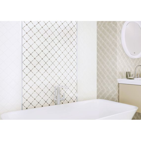 Плитка керамическая Alma Ceramica Моноколор TWU09MNR030 белая 24,9×50 см, изображение 2