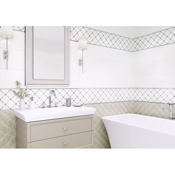 Плитка керамическая Alma Ceramica Брента TWU09BRT404 серая 24,9×50 см, изображение 3