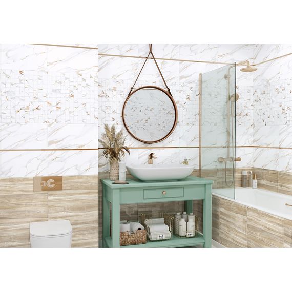 Плитка керамическая Alma Ceramica Вудмикс TWU09WDX404 бежевая 24,9×50 см, изображение 3