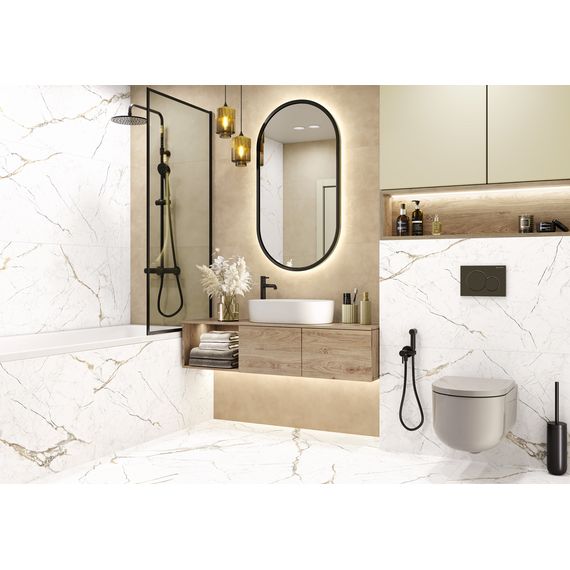 Керамогранит Alma Ceramica Рок Лайн GFU60120RKL07R светло-серый 60×120 см, изображение 2