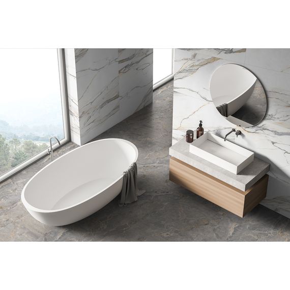 Керамогранит Global Tile Статуарио Элит GT120604103MGR белый 60×120 см, изображение 3