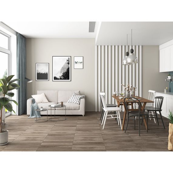 Керамогранит LB Ceramics Шэдоу 6264-0004 коричневый 20×60 см, изображение 3
