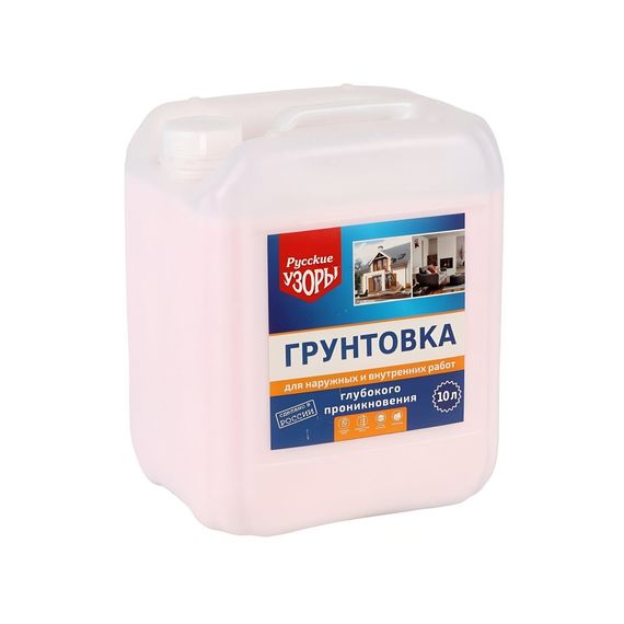 Грунтовка глубокого проникновения Русские узоры акриловая, 10 л