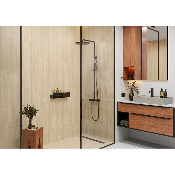 Керамогранит Alma Ceramica Грандвуд GFA2090GRW44R темно-коричневый 20×90 см, изображение 4