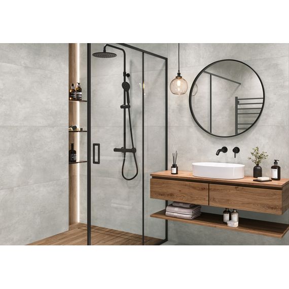 Керамогранит Alma Ceramica Юнико GFU60120UNK70R темно-серый 60×120 см, изображение 2