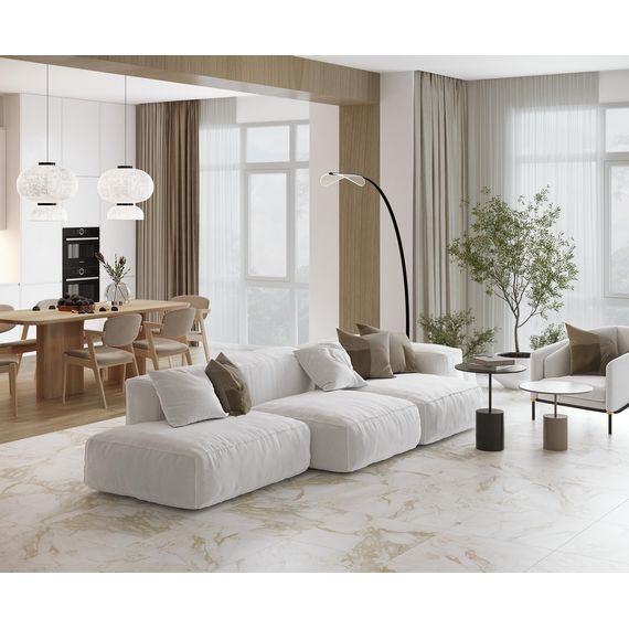 Керамогранит Laparet Калакатта Оро 124737 золотой 60×60 см, изображение 3