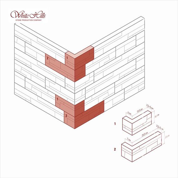 Облицовочный камень White Hills Кросс Фелл 102-80, углы, изображение 2